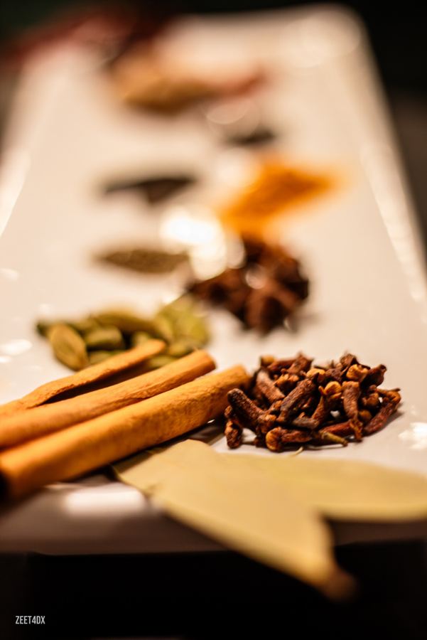 Cinnamon sticks and cloves still life