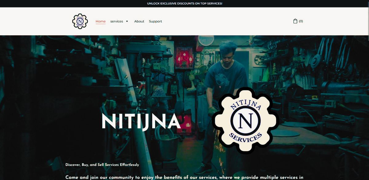 NITIJNA Services website home page